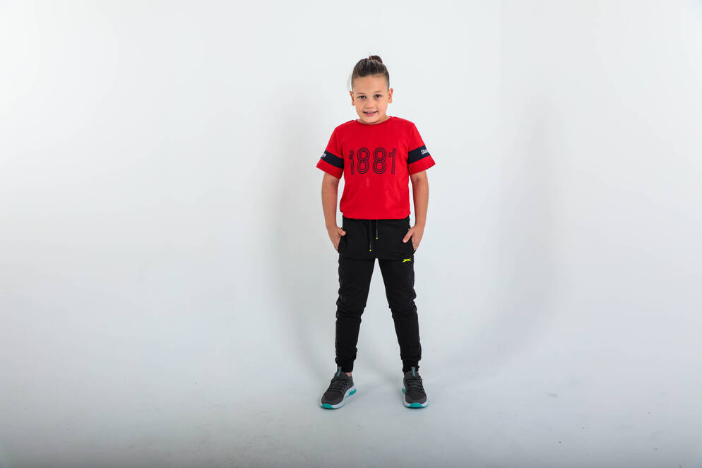 Slazenger DIDIER Unisex Çocuk Eşofman Altı Siyah