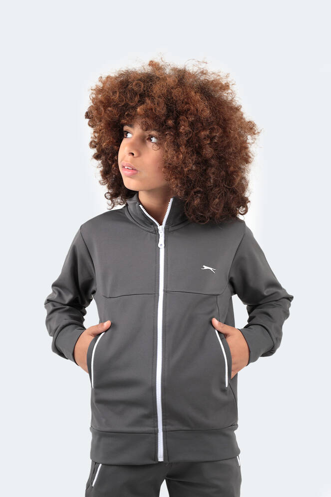 Slazenger DIFFER Unisex Çocuk Eşofman Takım Koyu Gri