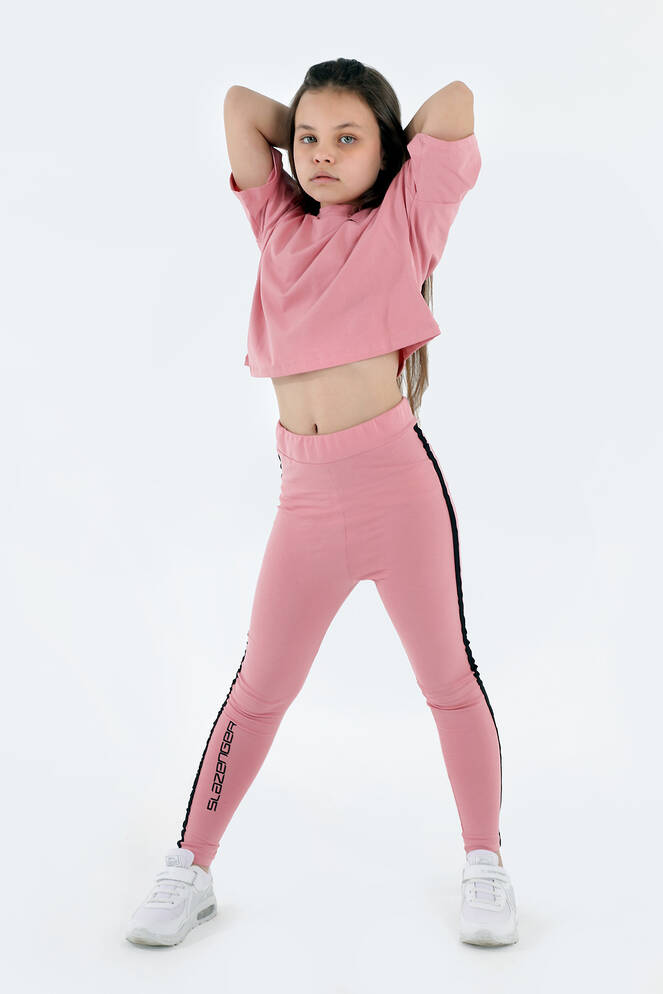 Slazenger DIJANA Kız Çocuk Tayt Seti Pudra