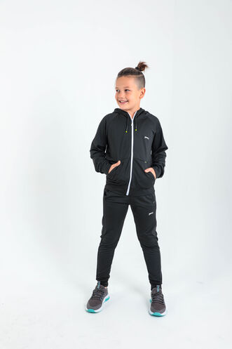Slazenger DIKLA Unisex Çocuk Siyah Eşofman Takımı - Thumbnail