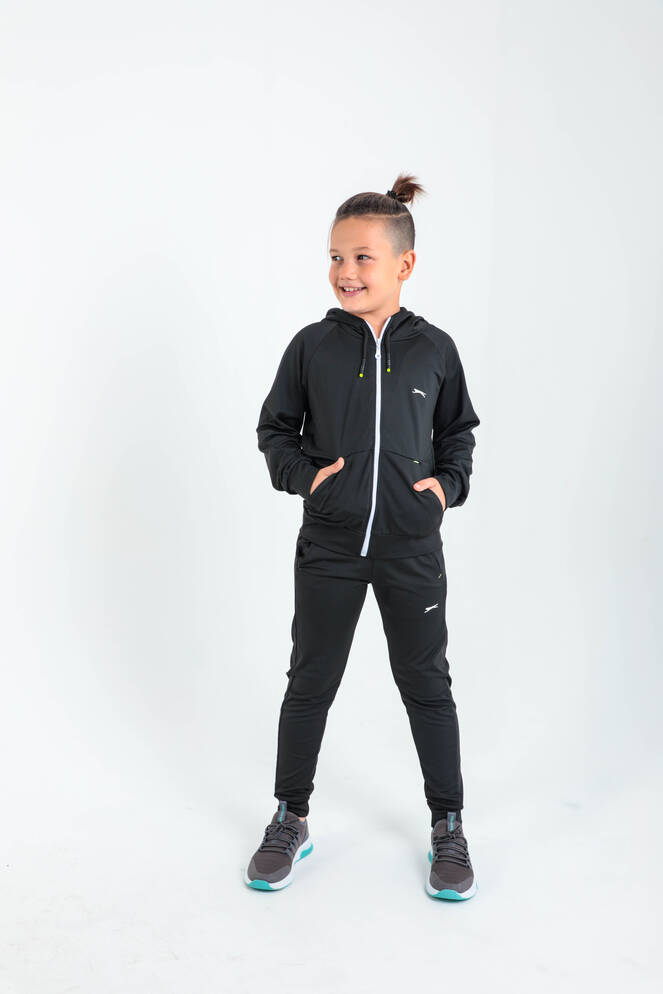 Slazenger DIKLA Unisex Çocuk Siyah Eşofman Takımı