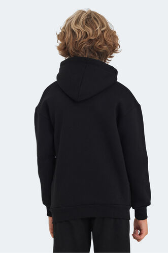 Slazenger DILAY Unisex Children's Sweatshirt Black - Thumbnail