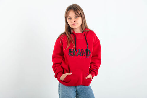 Slazenger - Slazenger DILAY Unisex Çocuk Sweatshirt Kırmızı