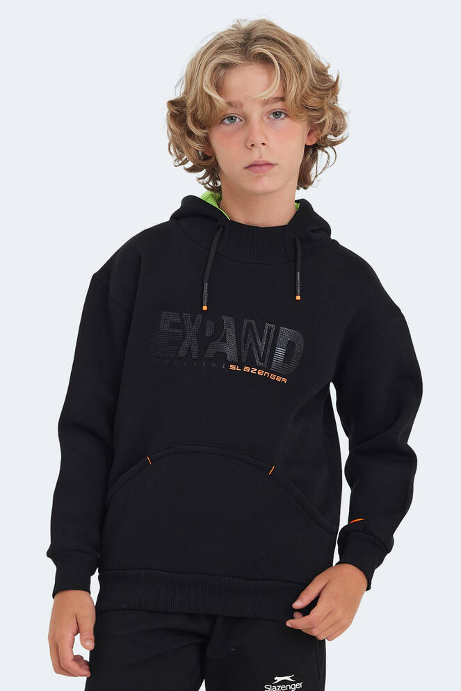 Slazenger DILAY Unisex Çocuk Sweatshirt Siyah