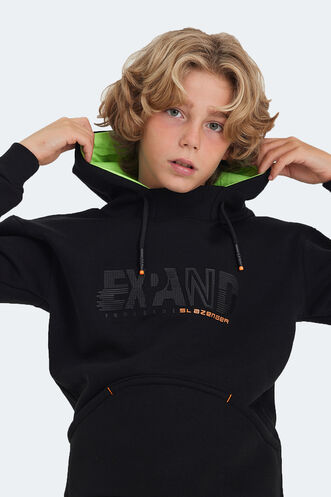 Slazenger DILAY Unisex Çocuk Sweatshirt Siyah - Thumbnail