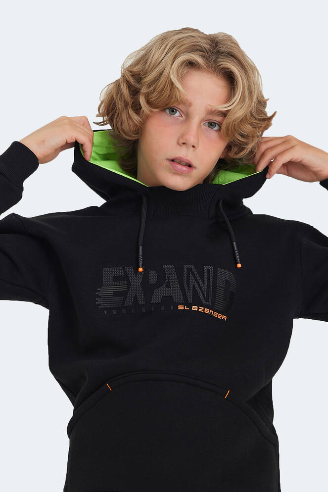 Slazenger DILAY Unisex Çocuk Sweatshirt Siyah