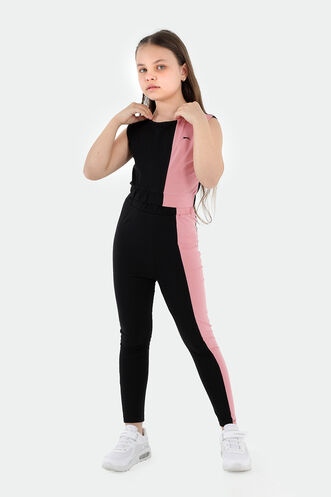 Slazenger DIMAS Kız Çocuk Tayt Seti Siyah - Thumbnail