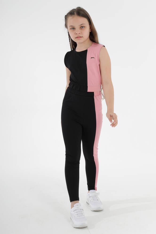 Slazenger DIMAS Kız Çocuk Siyah Tayt Takım