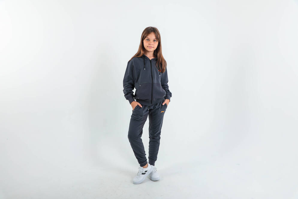 Slazenger DIMAS Unisex Çocuk Eşofman Takım Koyu Gri