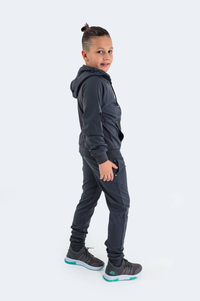 Slazenger DIMAS Children's Tracksuit Dark Grey