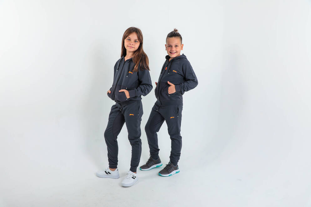 Slazenger DIMAS Children's Tracksuit Dark Grey