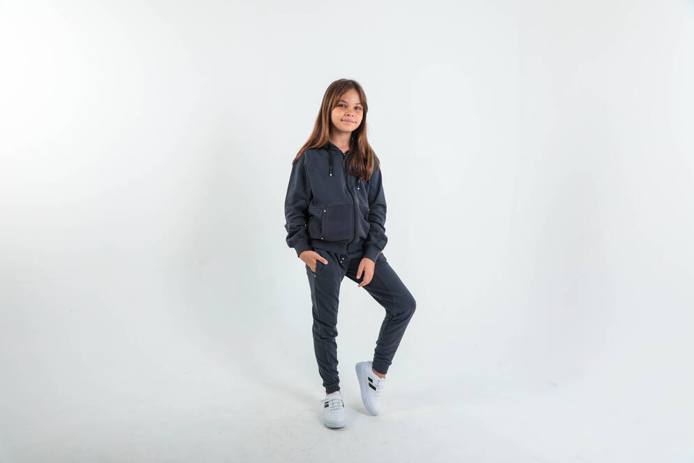 Slazenger DIMAS Children's Tracksuit Dark Grey