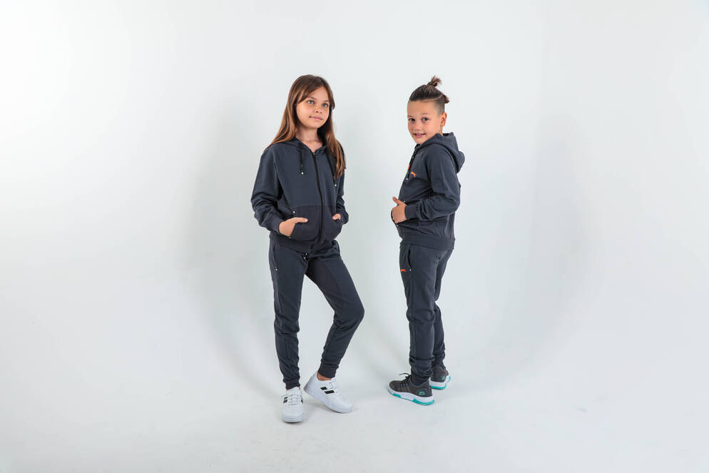 Slazenger DIMAS Children's Tracksuit Dark Grey