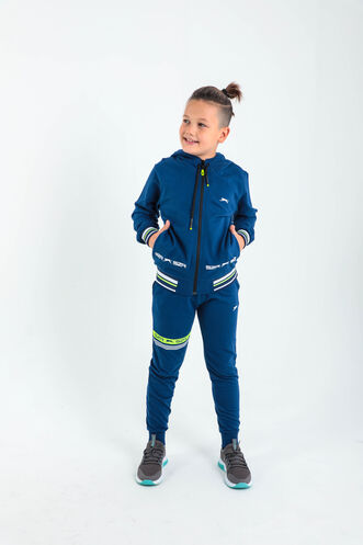 Slazenger DIODOR Unisex Çocuk Eşofman Takım Lacivert - Thumbnail