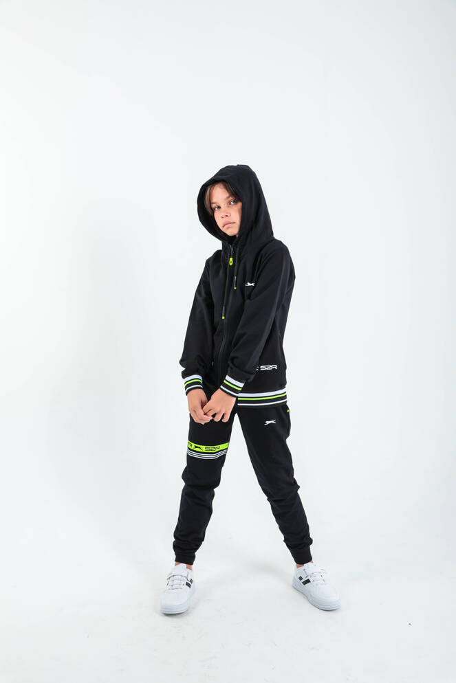 Slazenger DIODOR Unisex Çocuk Siyah Eşofman Takımı