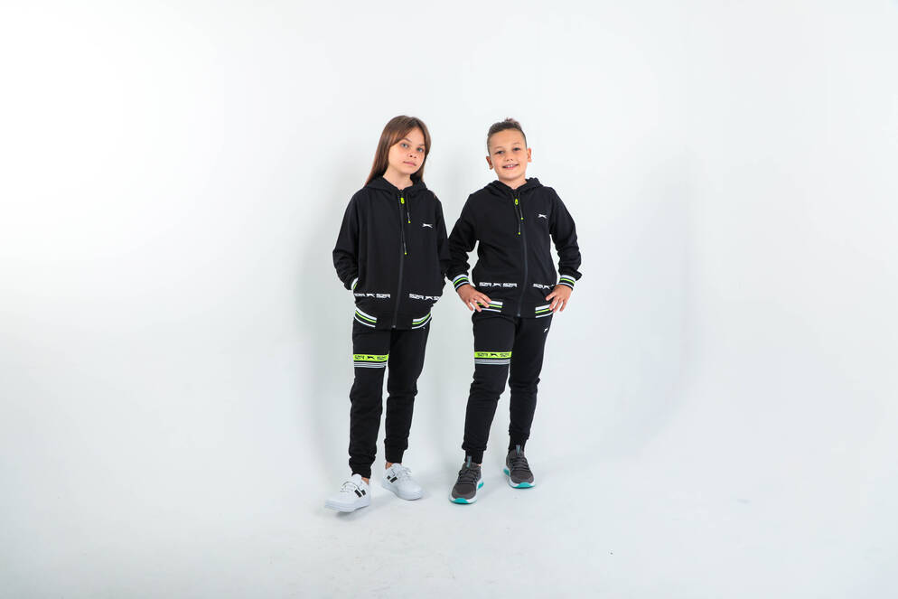 Slazenger DIODOR Unisex Çocuk Siyah Eşofman Takımı