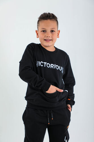 Slazenger DION Children's Tracksuit Black - Thumbnail