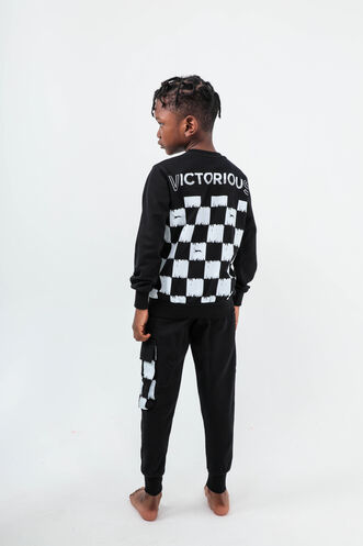 Slazenger DION Children's Tracksuit Black - Thumbnail