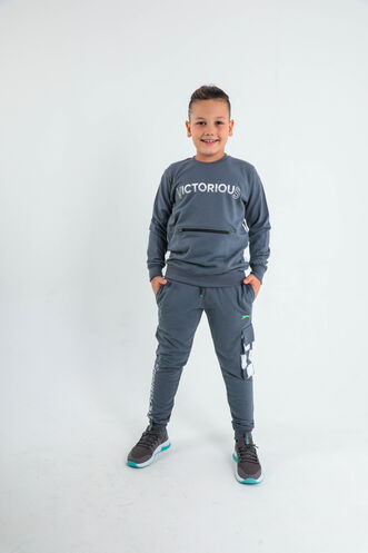 Slazenger - Slazenger DION Children's Tracksuit Dark Gray