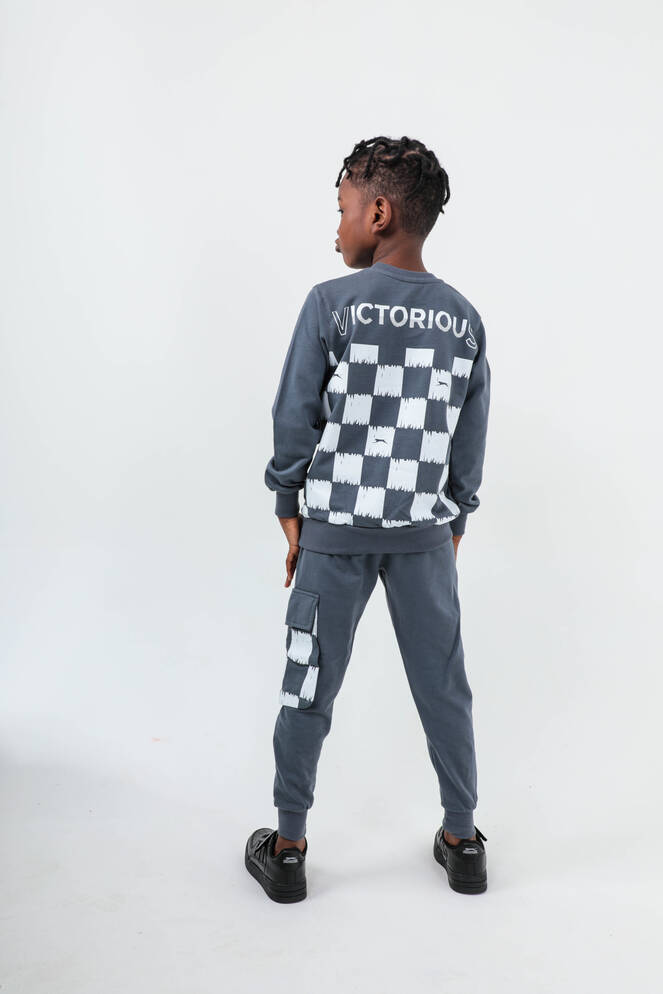 Slazenger DION Children's Tracksuit Dark Gray