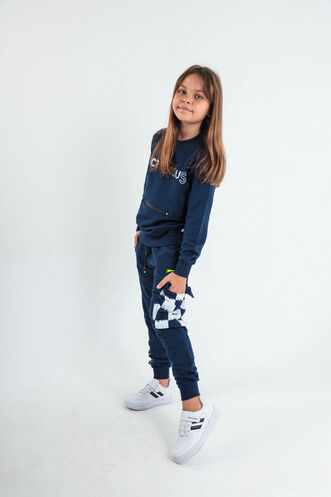 Slazenger DION Children's Tracksuit Navy - Thumbnail