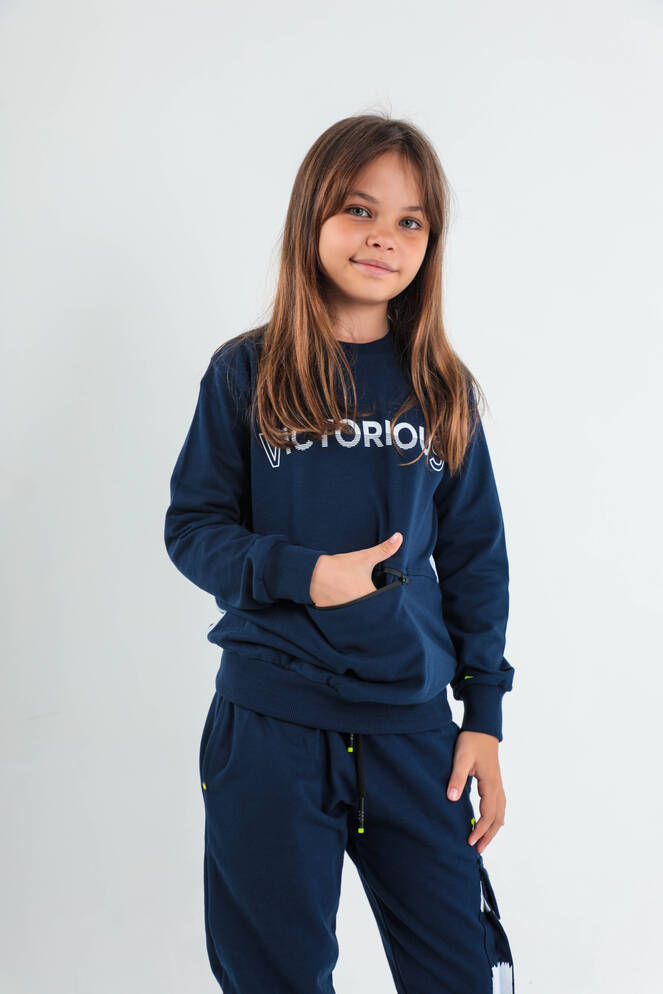 Slazenger DION Unisex Çocuk Eşofman Takım Lacivert