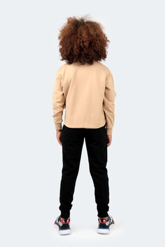 Slazenger DISEL Unisex Kids Tracksuit Beige - Thumbnail