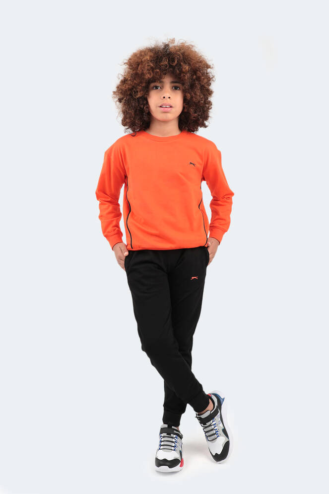 Slazenger DISEL Unisex Çocuk Turuncu Eşofman Takımı