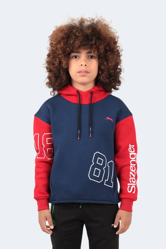 Slazenger DJURO Unisex Children's Sweatshirt Navy - Red