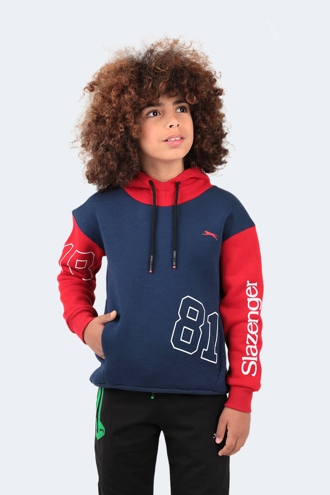 Slazenger DJURO Unisex Children's Sweatshirt Navy - Red