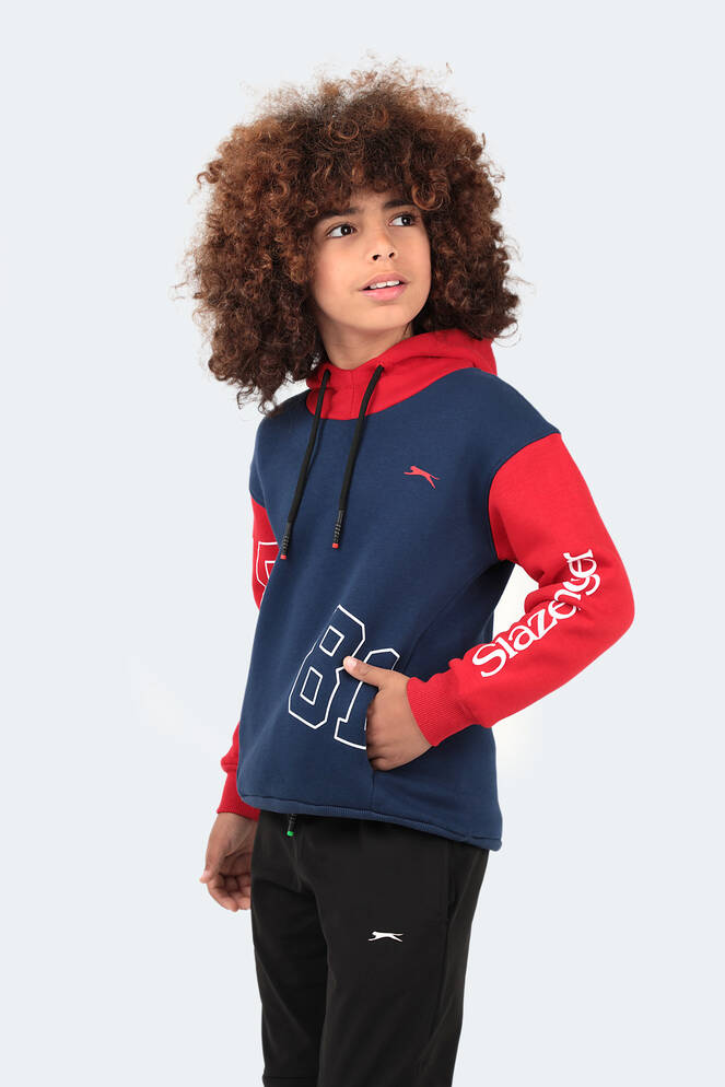 Slazenger DJURO Unisex Children's Sweatshirt Navy - Red