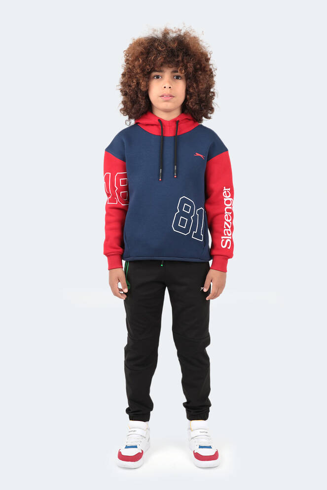 Slazenger DJURO Unisex Children's Sweatshirt Navy - Red