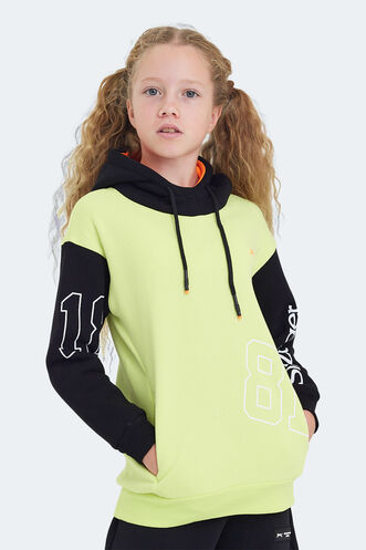 Slazenger DJURO Unisex Children's Sweatshirt Yellow - Thumbnail