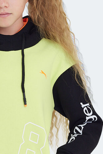 Slazenger DJURO Unisex Çocuk Sweatshirt Sarı - Thumbnail