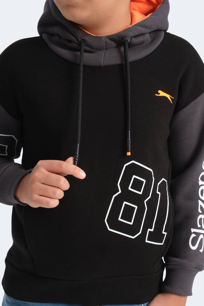 Slazenger DJURO Unisex Çocuk Sweatshirt Siyah