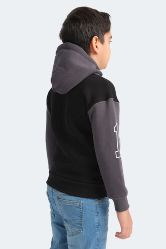 Slazenger DJURO Unisex Children's Sweatshirt Black - Thumbnail