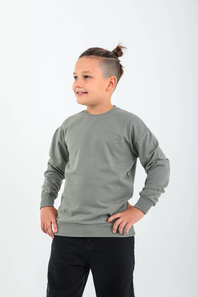 Slazenger DNA Kids Unisex Sweatshirt Khaki
