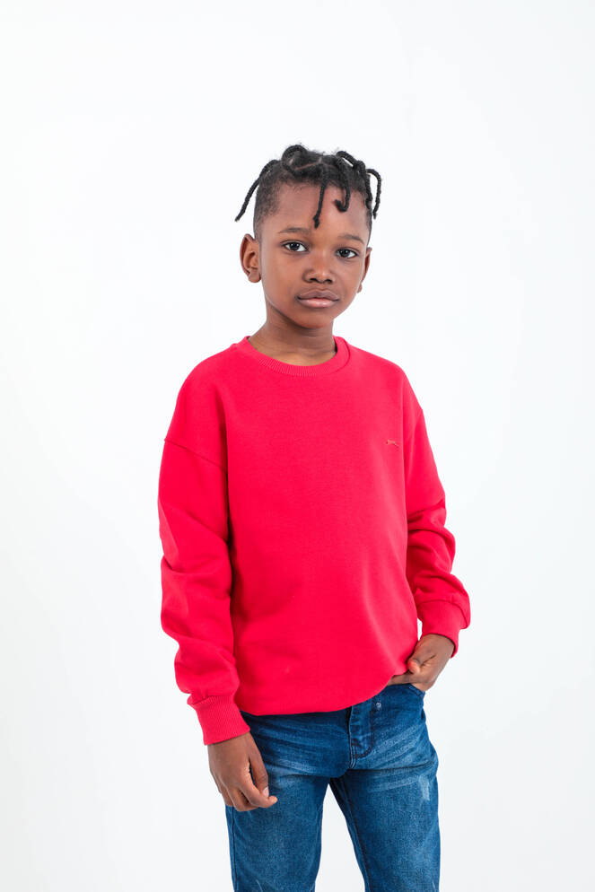 Slazenger DNA Kids Unisex Sweatshirt Red