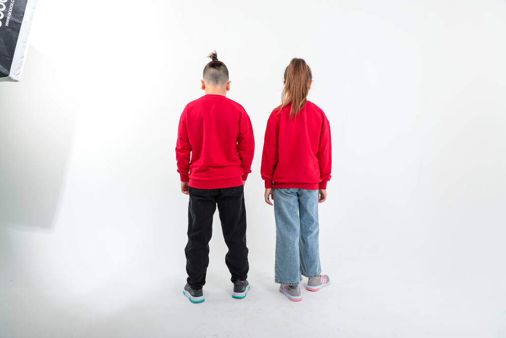 Slazenger DNA Kids Unisex Sweatshirt Red