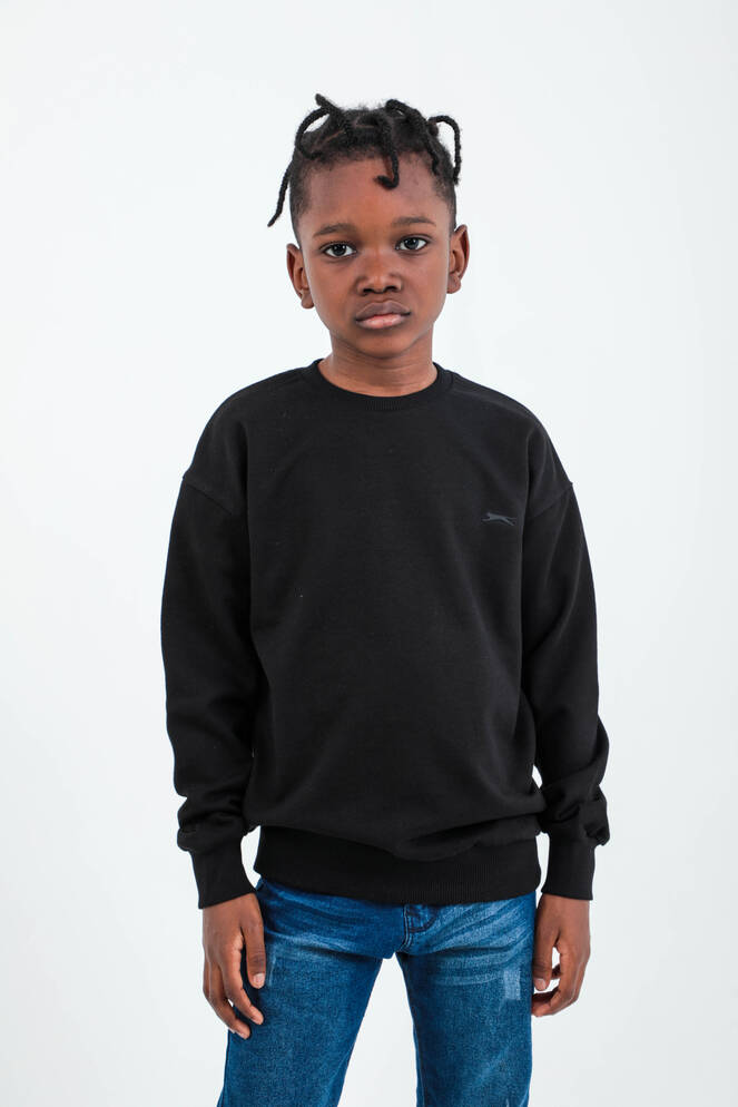 Slazenger DNA Unisex Çocuk Siyah Sweatshırt