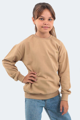 Slazenger - Slazenger DNA Unisex Çocuk Sweatshirt Bej