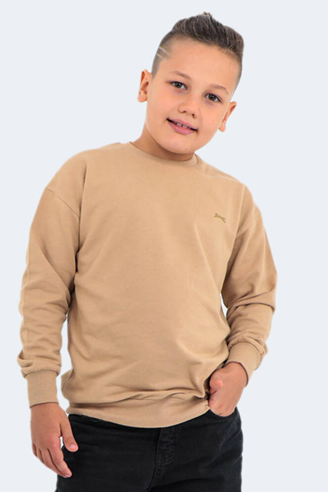 Slazenger DNA Unisex Çocuk Sweatshirt Bej