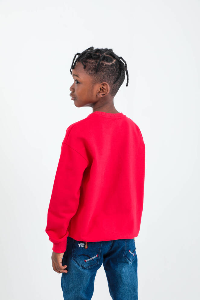 Slazenger DNA Unisex Çocuk Sweatshirt Kırmızı