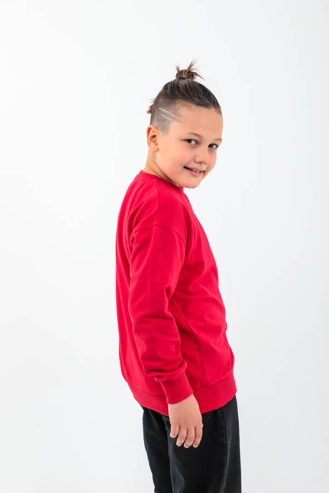 Slazenger DNA Unisex Çocuk Sweatshirt Kırmızı