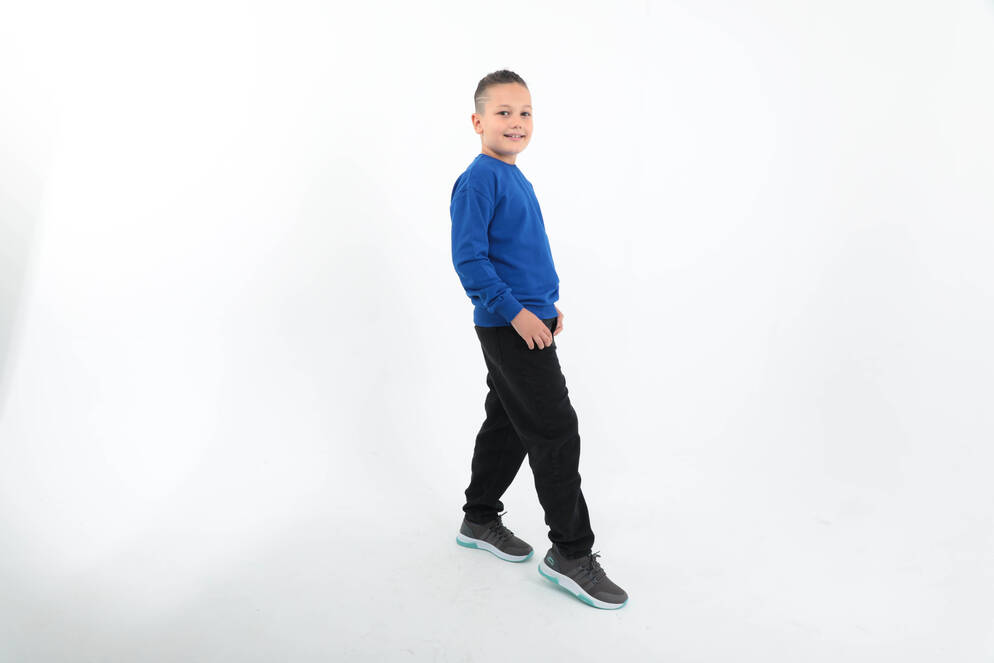 Slazenger DNA Unisex Çocuk Sweatshirt Saks Mavi