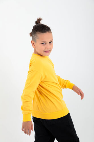 Slazenger DNA Unisex Çocuk Sweatshirt Sarı - Thumbnail