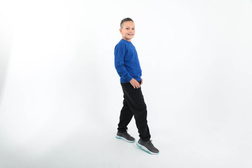Slazenger DNA Unisex Kids' Sweatshirt Royal Blue - Thumbnail