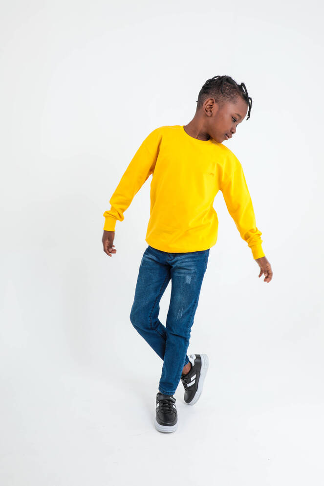 Slazenger DNA Unisex Kids Sweatshirt Yellow