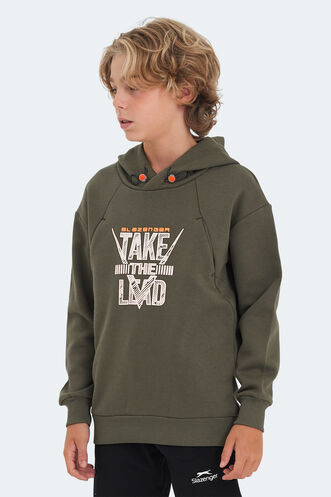 Slazenger DO Unisex Children's Sweatshirt Khaki - Thumbnail