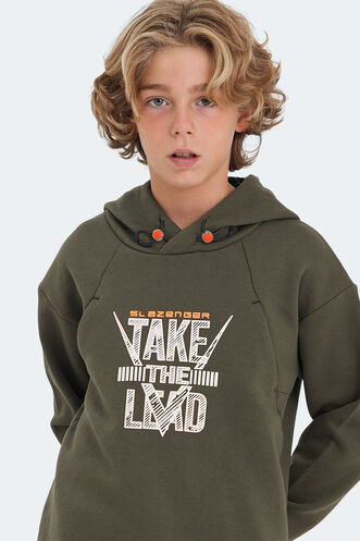Slazenger DO Unisex Children's Sweatshirt Khaki - Thumbnail